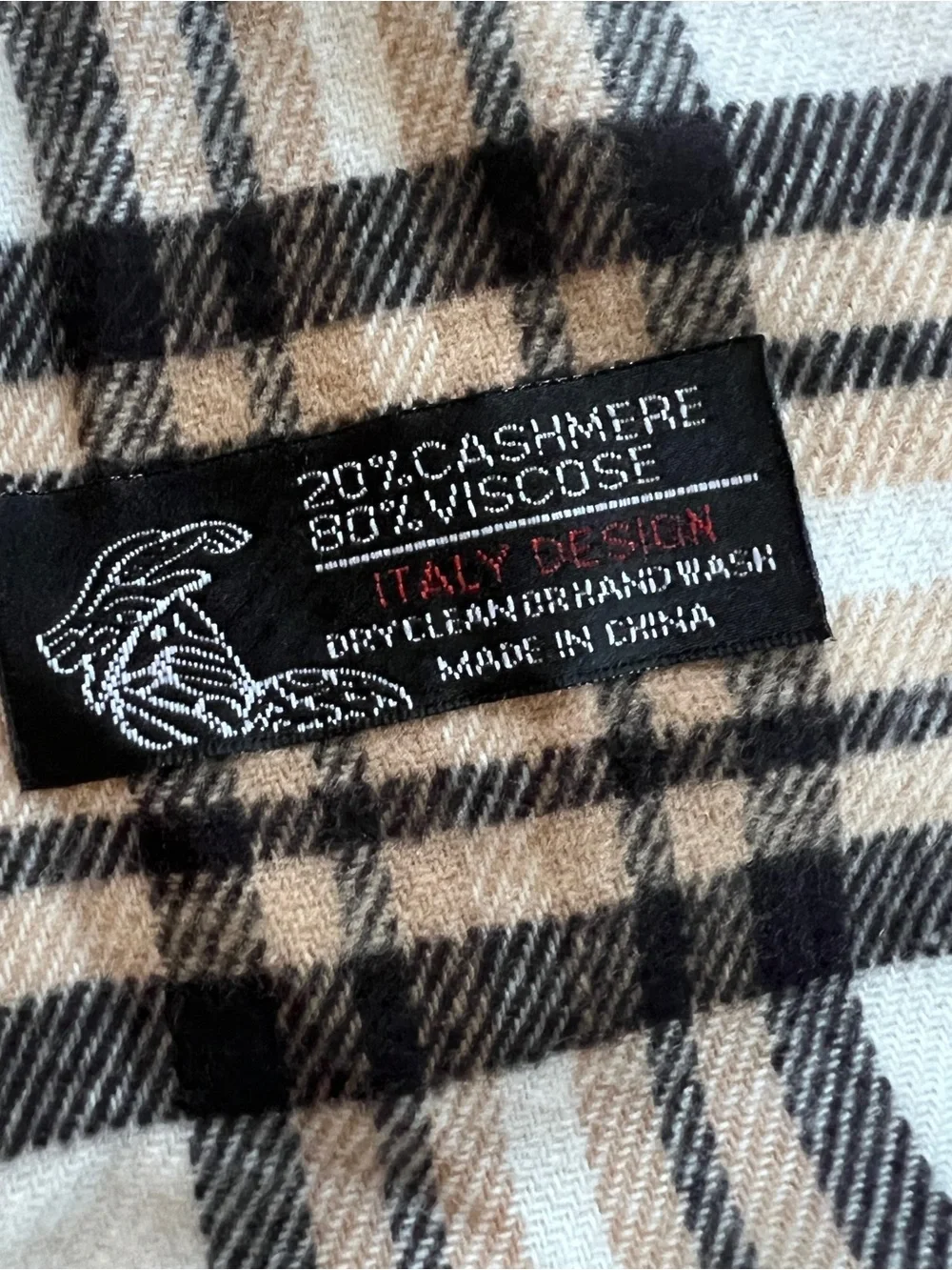 Italian Design Cashmere Blend Fall Plaid Outerwear Scarf Old Money Quiet Luxury